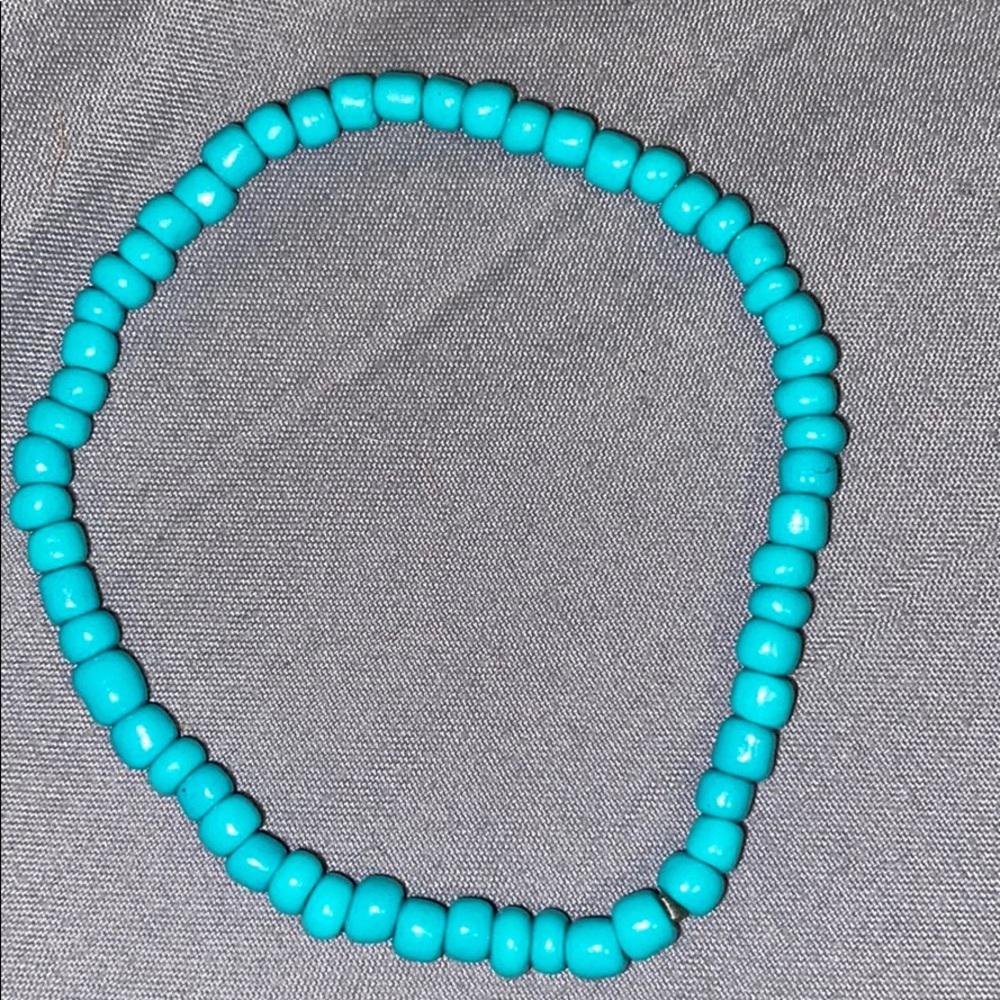 Blue Beaded Bracelet